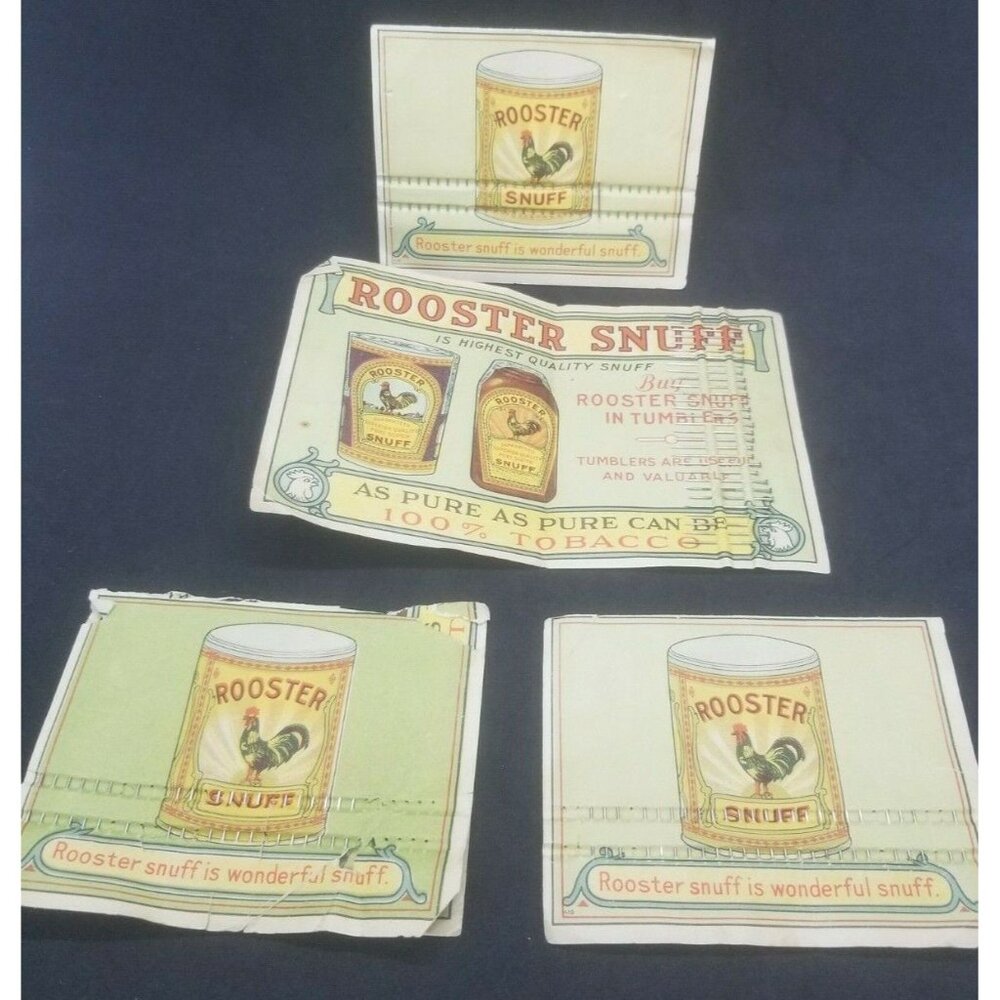 RARE Tobacciana Rooster Snuff Advertising Promo Giveaway Sewing Pins 1920s